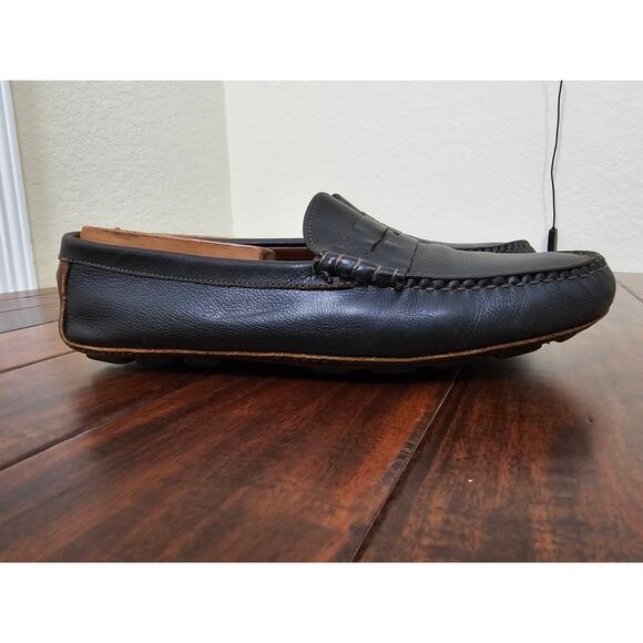 Allen Edmonds black leather driver loafers mens size 10.5 main image 5